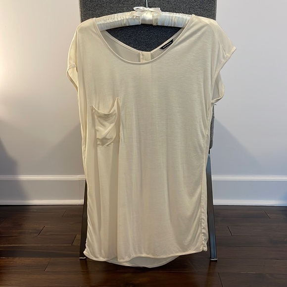 CLUB MONACO Sheer Shirt With Zipper Back - Picture 2 of 5